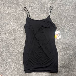 Black Fitted Studded Strap Dress